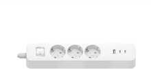 Pikendusjuhe Xiaomi BHR07UKEU, 20W Power Strip, 3 pistikupesa, 2 USB-C, 1 USB-A, 1.4 m, valge