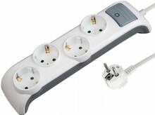 Pikendusjuhe Electraline 62505, 4 pistikupesa, 2 m