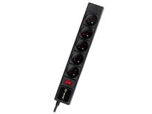 Pikendusjuhe Tracer PowerGear 47138, 5 pistikupesa, 5 m, must