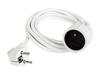 Pikendusjuhe Blow PR-160, 1 pistikupesa, 3 m, valge