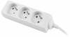 Pikendusjuhe Lanberg PS0-03E-0150-W, 3 pistikupesa, 1.5 m, valge