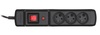 Pikendusjuhe ActiveJet COMBO 3GN, 3 pistikut, 3 m, must