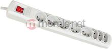 Pikendusjuhe ActiveJet APN-8G/3M-GR, 8 pistikut, 3 m, hall