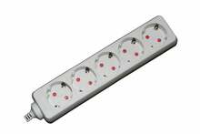Pikendusjuhe Besk 9038420, 5 pistikupesa, valge