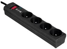Pikendusjuhe Eaton PS4F, 4 pistikupesa, 1 m, must