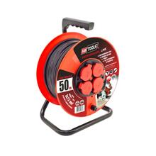 Pikendusjuhe rullil AW-TOOLS AW70227, 50 m, 3x2,5 mm, 16A, 3680W, IP44