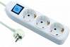 Pikendusjuhe Electraline 62050, 3 pistikupesa, 3 m