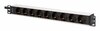 Pikendusjuhe Digitus DN-95440, 9 pistikut, 1U, 2 m, must, alumiinium