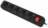 Pikendusjuhe Lanberg PS1-05F-0300-BK, 5 pistikut, 3 m, must