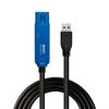 USB 3.2 Gen 1 pikenduskaabel Lindy 43158, 8 m, USB A, must