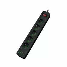 Pikendusjuhe Riff F25U, 5 pistikupesa, 2500 W, 2 m