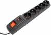 Pikendusjuhe Accura Premium Crown ACC4017, 5 pistikut, 5 m, must