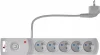 Pikendusjuhe Getfort 5P, 5 pistikut, 5 m, USB, hall