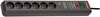 Pikendusjuhe Brennenstuhl Secure-Tec 1159540376, 6 pistikut, 3 m, must