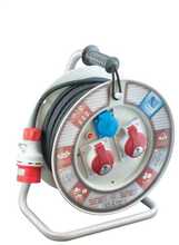Pikendusjuhe pooliga Pawbol REEL RR5X2.5.35M.1X16A.2X16A/5P, 3 pistikut, 35 m