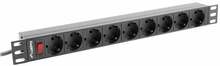 Pikendusjuhe Lanberg PDU-09F-0300-BK, 9 pesa, 3 m, must