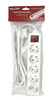 Pikendusjuhe Bellight 5 pistikupesa, 3 m, valge