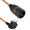 Pikendusjuhe Electraline 01650, 3 m, must