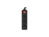 Pikendusjuhe Lanberg PS1-03E-0300-BK, 3 pistikupesa, 3 m, must