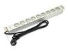Pikendusjuhe Digitus A-19-STRIP-3-IMP, 9 pistikut, 1,8 m, alumiinium