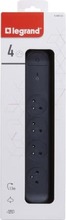 Pikendusjuhe Legrand 049423, 4 pistikupesa, 1.5 m, must