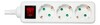 Pikendusjuhe Deltaco GT-0350, 3 pistikupesa, 1,5 m, valge