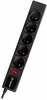 Pikendusjuhe Tracer PowerGear 46843, 5 pistikut, 1.5 m, must