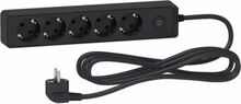 Pikendusjuhe Schneider Electric ST9453B, 5 pistikut, 3 m, must