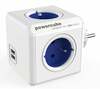 Pikendusjuhe Allocacoc PowerCube Original USB, 4 pistikupesa, sinine