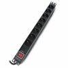 Pikendusjuhe Lanberg PDU-08E-0200-BK, 8 pistikut, 2 m, must
