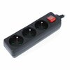 Pikendusjuhe Lanberg PS1-03E-0150-BK, 3 pistikupesa, 1.5 m, must