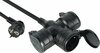 Tööstuslik pikendusjuhe Electraline 55095, 3 pistikupesa, 1 m, IP44