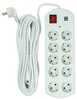 Pikendusjuhe Power Plant LLC, 10 m, 10 pistikut, 2x USB