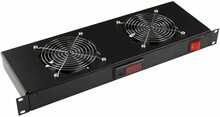 Ventilaatori moodul Lanview RAF300BL, 2 ventilaatorit, digitaalne termostaat