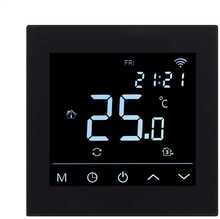 Termostaat HEATCOM HC91, Wi-Fi, must