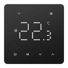 Programmeeritav termostaat Tuya, 16 A, Wi-Fi, must