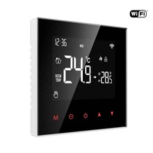 Veekütte termostaat Avatto WT100, 3 A, Wi-Fi, valge/must