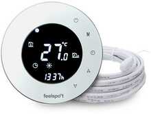 Programmeeritav termostaat Feelspot WTH93.36, valge/must