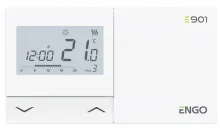 Programmeeritav termostaat Engo E901, juhtmega, 5 A, valge
