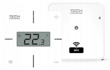 Juhtmevaba toatermostaat Tech T2 X, Wi-Fi, valge