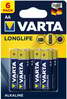 Patareid VARTA LONGLIFE AA, 6 tk