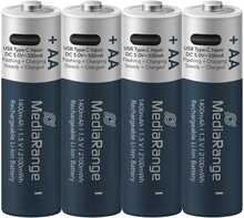 Laetav patarei MediaRange MRBAT161, AA, 1.5V, 1400 mAh, 4 tk