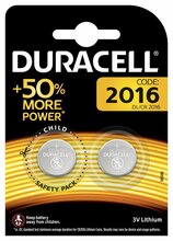 Patareid Duracell CR2016, 2tk, 3V