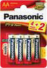 Patareid Panasonic Pro Power LR6PPG, AA, 1.5V, 6 tk