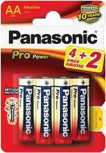 Patareid Panasonic Pro Power LR6PPG, AA, 1.5V, 6 tk