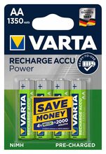 Laetavad patareid VARTA ACCU AA, 1350 mAh, 4 tk