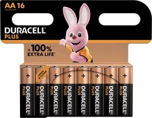 Patareid Duracell Plus AA, 1.5V, 16 tk