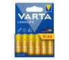 Patareid Varta Longlife AA R6, 1.5V, 6 tk