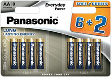Patareid Panasonic Everyday Power LR6EPS/8B, AA, 8 tk