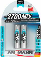 Akud Ansmann AA 2700 Mignon, 2500 mAh, 2 tk